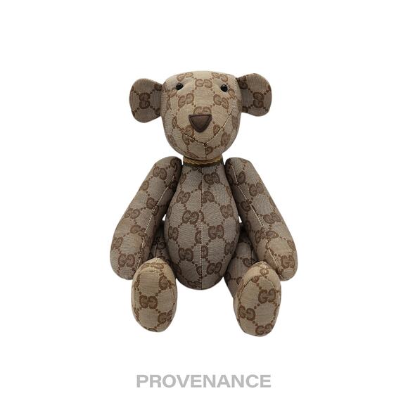 🔴 Gucci Teddy Bear - GG Canvas Tan - Picture 1 of 9